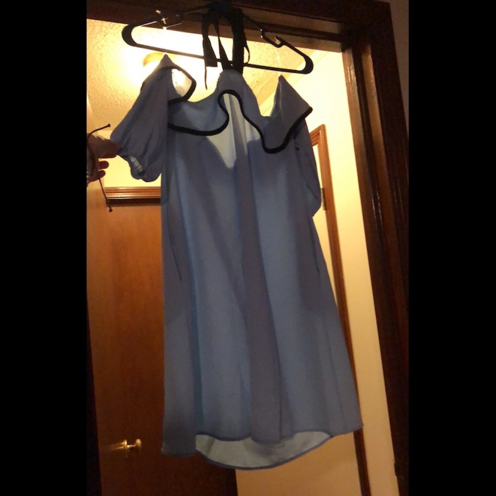 Baby blue dress